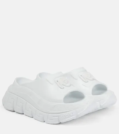 Versace Slides Rubber In White