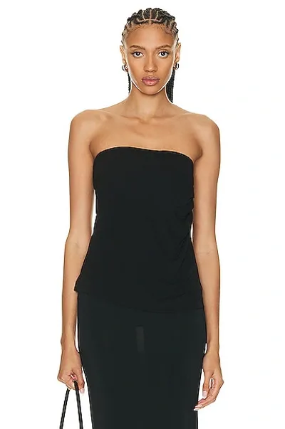 Helmut Lang Strapless Top In Black