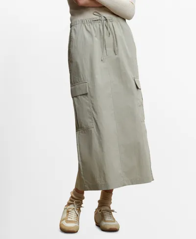 Mango Parachute Skirt Pastel Green