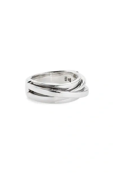 Tom Wood Slim Orb Duo Sterling Silver Ring