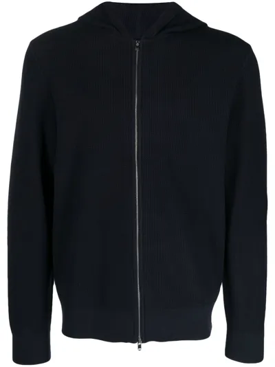 Theory Long-sleeve Zip-up Hoodie In Blue