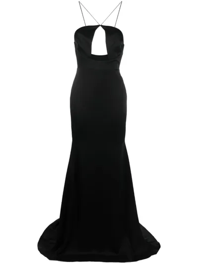 Alex Perry Cut-out Maxi Dress In Black