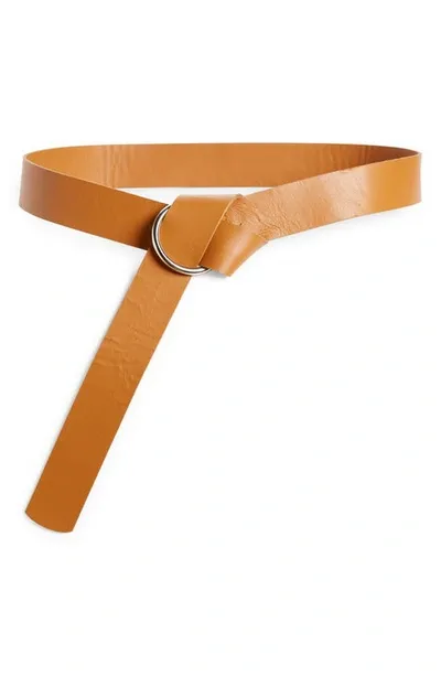 Ada Pia Leather Belt In Sundial