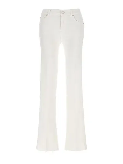 7 For All Mankind Bootcut Tailorless Jeans White