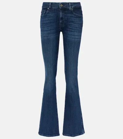 7 For All Mankind High-rise Bootcut Jeans In Blue