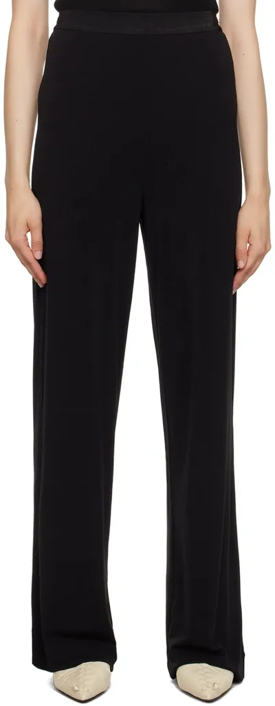 By Malene Birger Black Mandala Lounge Pants In 050 Black