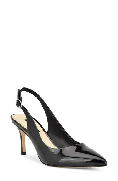 Nine West Menora Slingback Pointed Toe Pump In Black