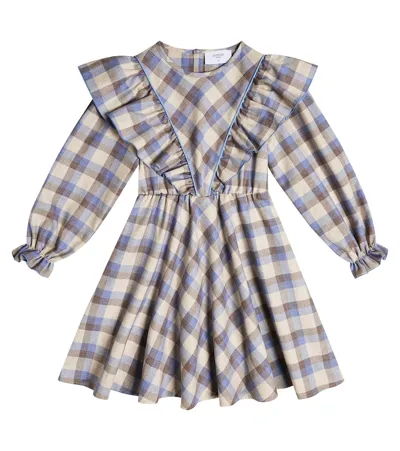 Paade Mode Kids' Cotton-blend Dress In Blue