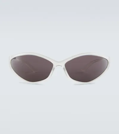 Balenciaga 90s Oval Sunglasses In Grey