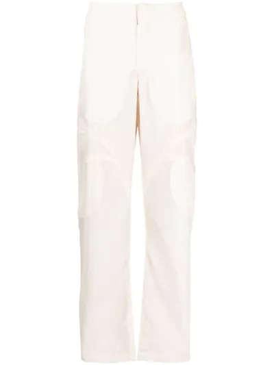 Post Archive Faction Multi-pocket Straight-leg Trousers In Neutrals