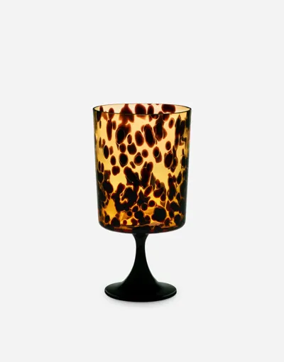 Dolce & Gabbana Hand-blown Murano Beverage Glass In Multicolor