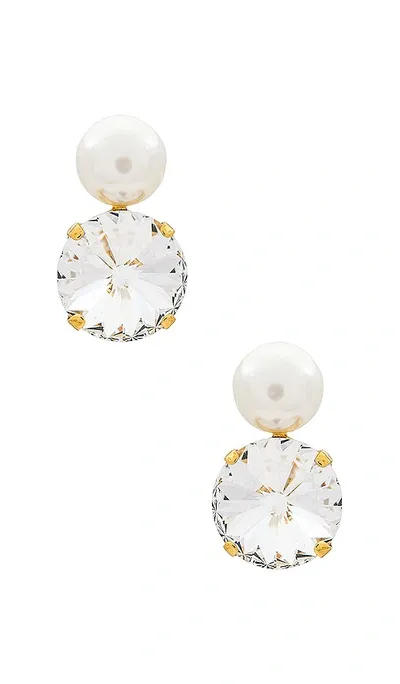 Jennifer Behr Demi Earring In Crystal Antique Gold