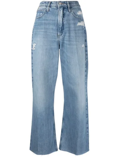 Frame Le High 'n' Tight Wide-leg Jeans In Blue