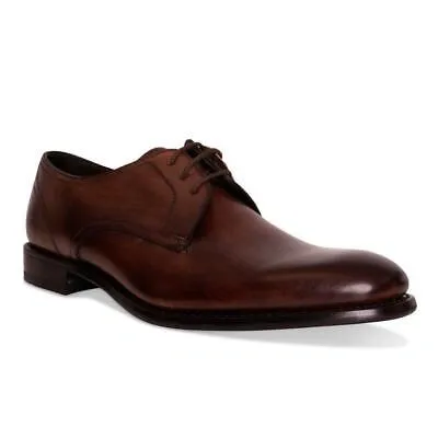 Pre-owned Loake Mens Atherton Calf Plain Derby Shoe (dark Brown)