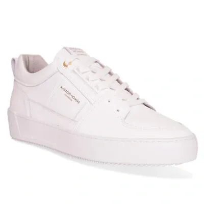 Pre-owned Android Homme Mens Point Dume Leather Trainer (white)