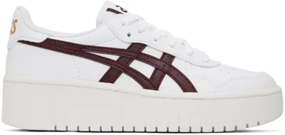 Asics White Japan S Pf Sneakers In White/deep Mars