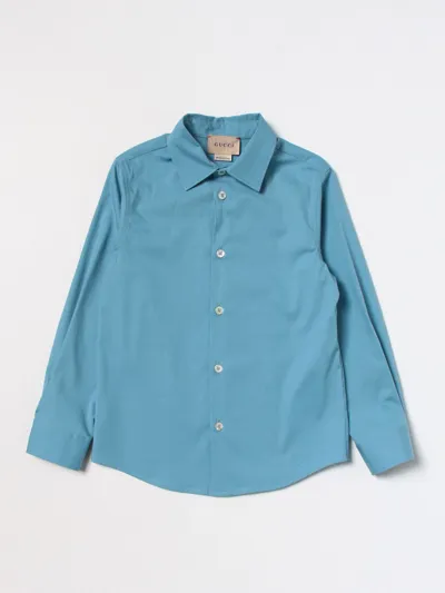 Gucci Kids' Bluse  Kinder Farbe Blau