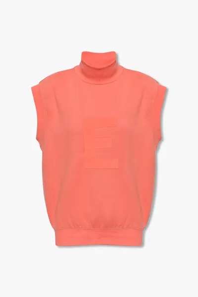 Essentials Fear Of God  Sleeveless Sweatshirt In Coral