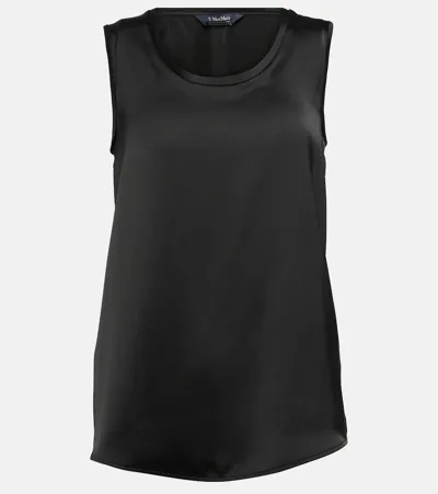 's Max Mara Ester Satin Top In Black