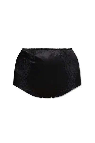 Dolce & Gabbana High Waisted Briefs In Black