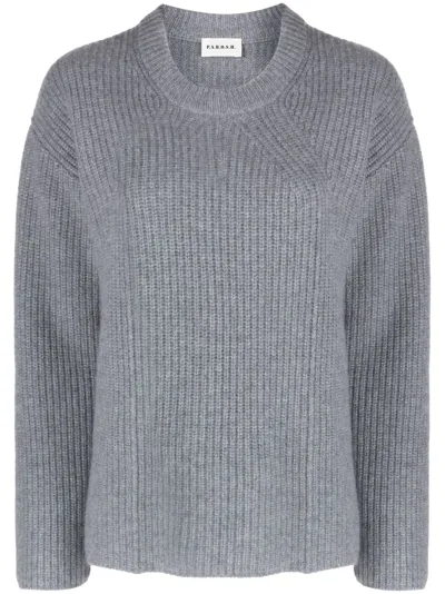 P.a.r.o.s.h Cashmere Round-neck Jumper In Gray