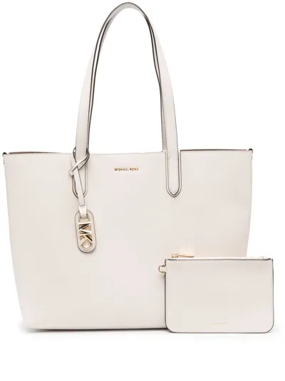 Michael Michael Kors Large Eliza Reversible Leather Tote Bag In Neutrals