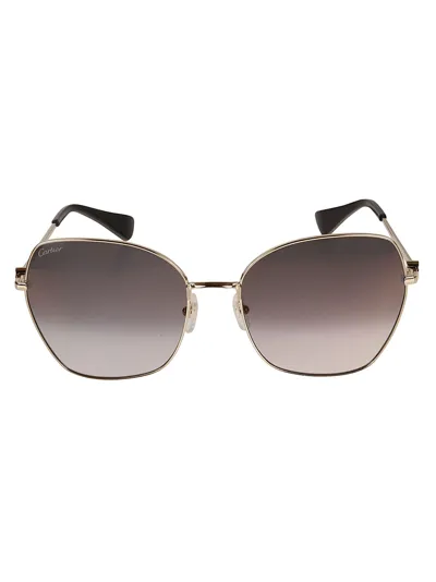 Cartier Rectangular Classic Frame In Gold/grey