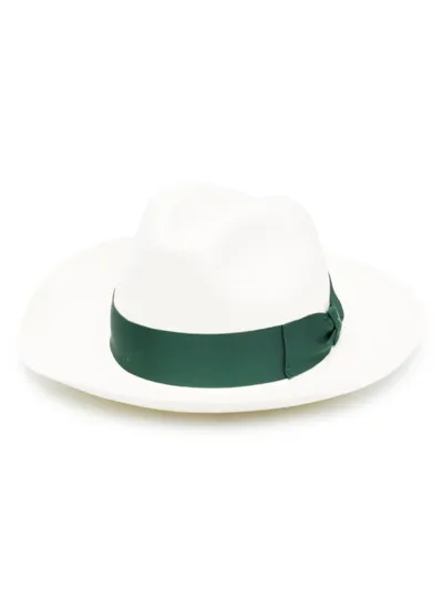 Borsalino Panama Amedeo Straw Sun Hat In White