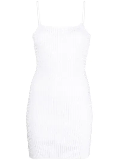 Alexander Wang Crystal-embellished Minidress In White