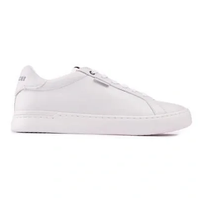 Pre-owned Coach Herren Lowline Signature Tennisschuhe Sneaker Weiãÿ