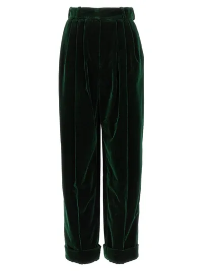 Alexandre Vauthier Boyfriend Pants In Verde