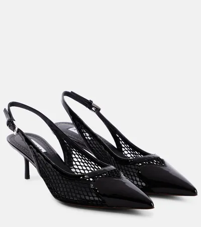 Alaïa Patent Leather Slingback Pumps In Black