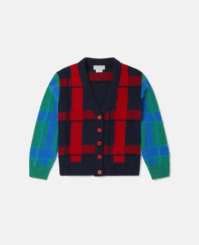 Stella Mccartney Checked Cardigan In Multicolour