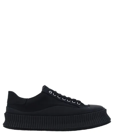 Jil Sander Black Platform Sneakers