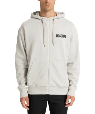 Moschino Teddy Bear Hoodie In Grey