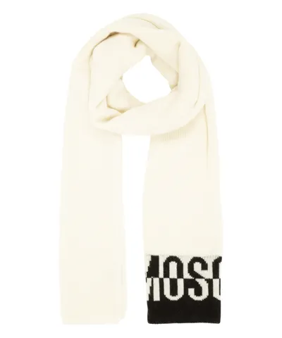 Moschino Cashmere Scarf In White