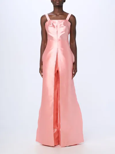 Andrea Iyamah Vasi Taffeta Maxi Top In Pink