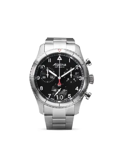 Alpina Startimer Pilot Big Date 41mm In Silber