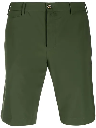 Pt Torino Stretch Cotton Blend Shorts In Green