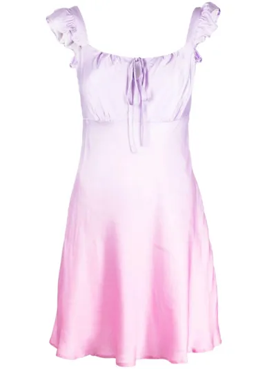 Olivia Rubin Anya Ombré-effect Mini Dress In Lilac