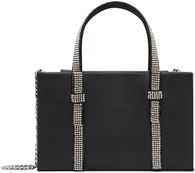 Kara Black Midi Crystal Bow Bag