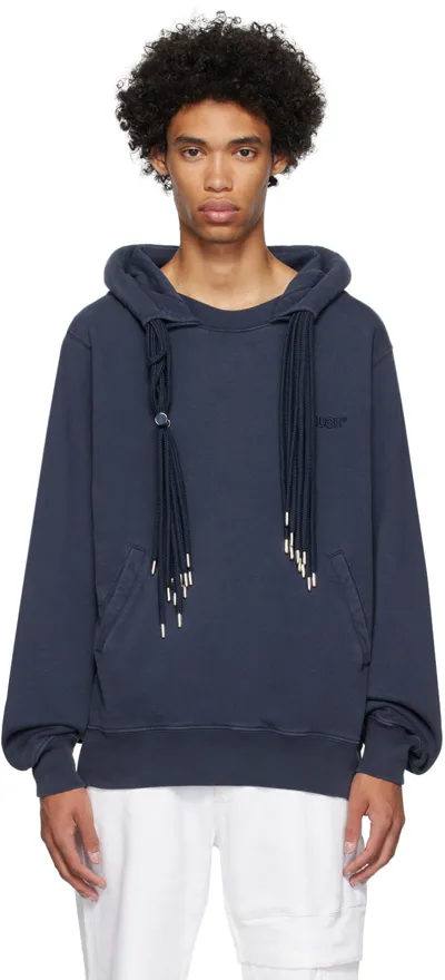 Ambush Navy Multicord Hoodie In Indigo