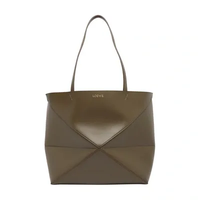 Loewe Puzzle Tote Bag In Green