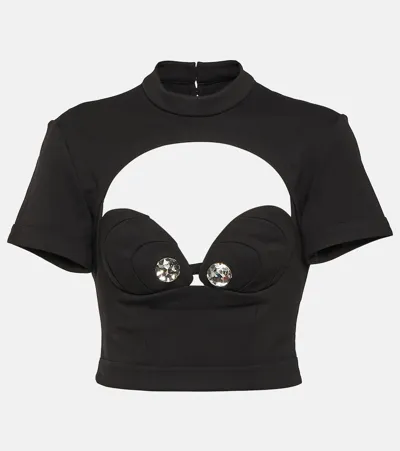 Area Black Bustier Cup T-shirt