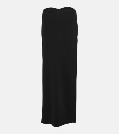 Christopher Esber Tailored Column Maxi Skirt In Navy