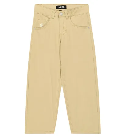 Molo Kids' Aska Straight-leg Trousers In Neutrals