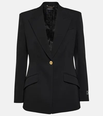 Versace Blazer In Black