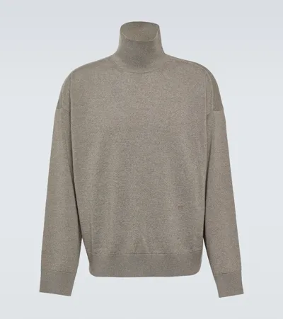 Bottega Veneta Wool Turtleneck Sweater In Beige