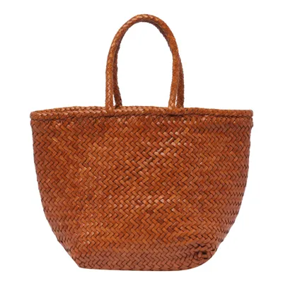 Dragon Diffusion Grace Small Basket Bag In Brown