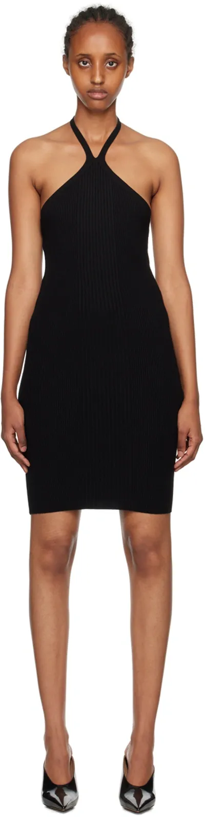 Remain Birger Christensen Black Halter Minidress In 19-4004 Black